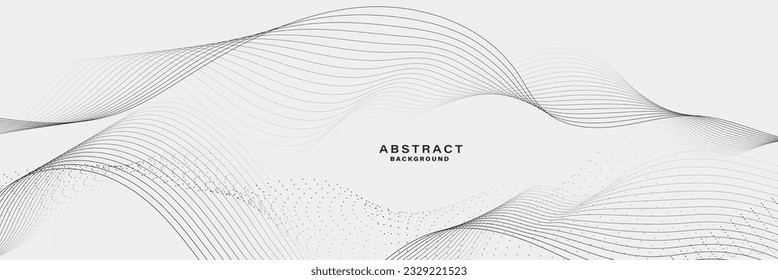 White Abstract background with flowing lines wave.vector illustration.