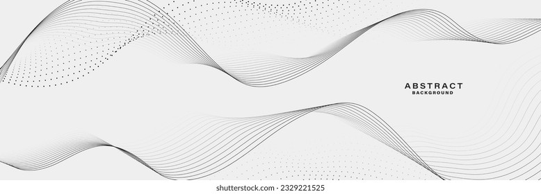 White Abstract background with flowing lines wave.vector illustration.