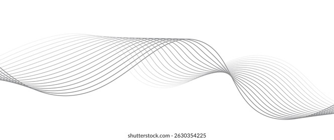 Fundo abstrato branco com linhas fluindo. Resumo com linhas de negócios. Fundo branco moderno abstrato com linhas de tecnologia de onda curva
