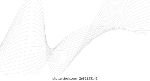 Fundo abstrato branco com linhas fluindo moderno. Fundo abstrato com design simples de linhas de negócios. Fundo branco moderno abstrato 