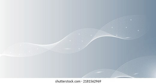	
White abstract background with flowing particles. white and grey Digital futuristic technology concept background. Dynamic waves use for business, corporate, poster, template, vector, illustration