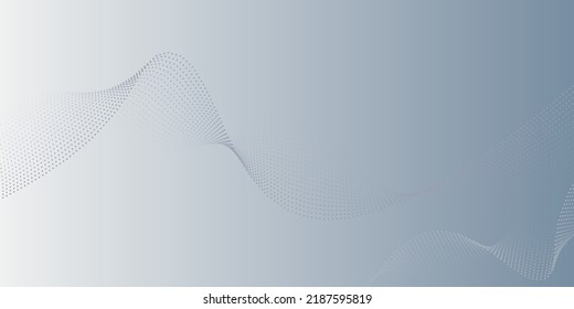 Fondo abstracto blanco con partículas fluidas. fondo de concepto de tecnología futurista digital en blanco y gris. Uso dinámico de ondas para empresas, empresas, afiches, plantillas, vectores, ilustración