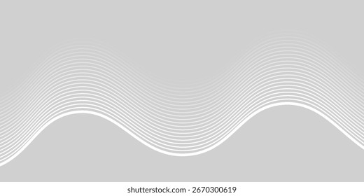 White abstract background with flowing particles