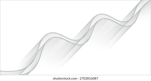 Fondo abstracto blanco con partículas que fluyen. Vector moderno