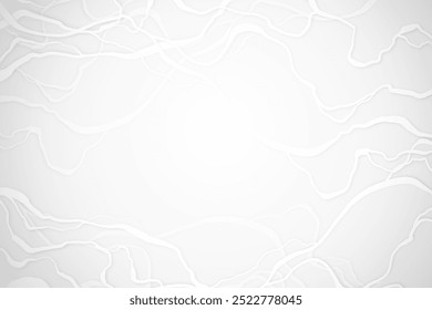 White abstract background with flowing waves. Minimalist and modern design for stylish presentations.