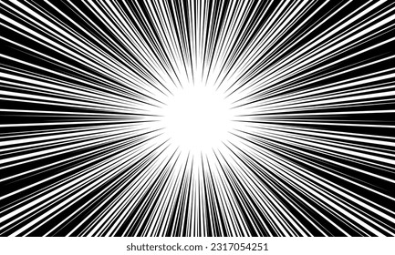 White abstract background with futurisctic and modern and black ray burst style speed vector design