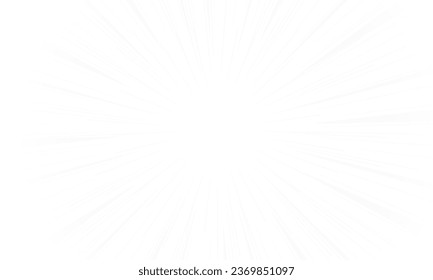 White abstract background with futurisctic and modern and black ray burst style speed vector design