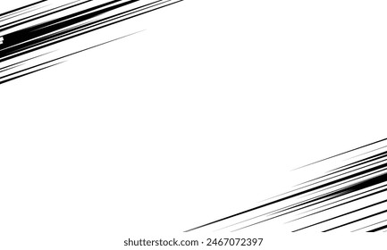 White abstract background with futurisctic and modern and black speed lines vector design