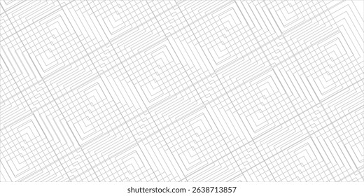 white abstract background with futuristic style and hexagon pattern