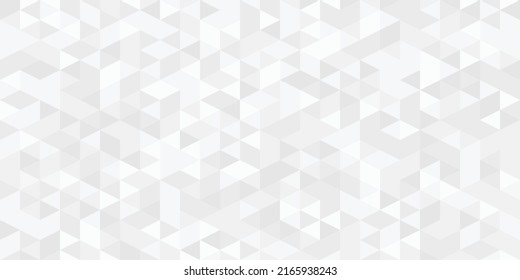 white abstract background with futuristic and triangle geometric concept