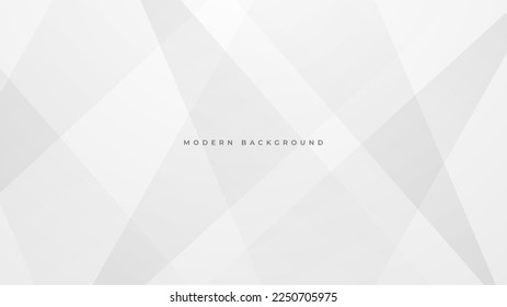 White abstract background with geometric shapes decoration element. Vector illustration for presentation design, game background, tech banner, social media cover and much more