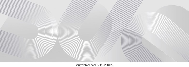 Fondo abstracto blanco con formas geométricas. Patrón de línea circular moderna. Diseño geométrico mínimo. Concepto futurista. para portada, afiche, banner, folleto, cabecera, presentación, web, vector