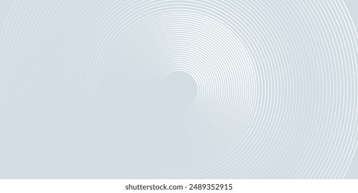 Fondo abstracto blanco con Formas geométricas. Patrón moderno de líneas de círculo. Diseño geométrico mínimo. Concepto futurista. Traje para la cubierta, cartel, Anuncio, folleto, cabecera, presentación, línea de Vector 