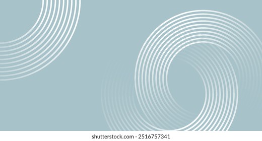White abstract background with geometric shapes. Modern circle lines pattern. Minimal geometric design.
