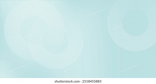 Weißer abstrakter Hintergrund mit geometrischen Formen. Modernes Kreislinienmuster. Minimales geometrisches Design.