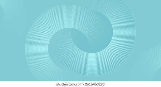 White abstract background with geometric shapes. Modern circle lines pattern. Minimal geometric design.
