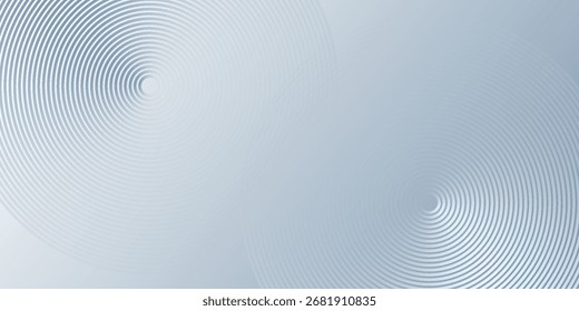 fundo abstrato branco com círculos brilhantes. Padrão de linhas circulares giratórias. Espiral geométrica. Elemento de giro. Design gráfico moderno. Conceito de tecnologia futurista.