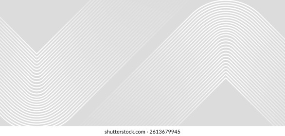 White abstract background with glowing geometric lines. Square lines pattern. Minimal geometric. Modern futuristic graphic.