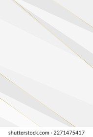 White abstract background with golden lines.