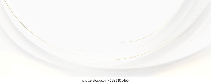 White abstract background with golden lines. 