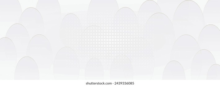 White abstract background with golden lines.