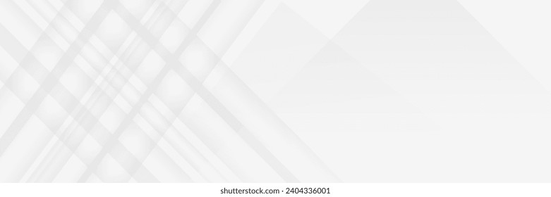 White abstract background with gray diagonal stripes and shadows. Simple texture graphic element. Modern futuristic concept.Vector