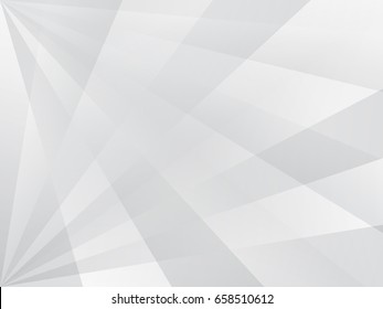 White abstract background with gray transparent rays texture. Grey polygonal triangular pattern, in vector. 