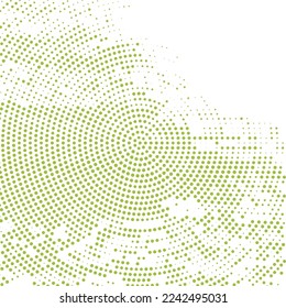 White abstract background and green dot