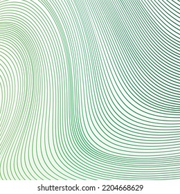 White abstract background and green line