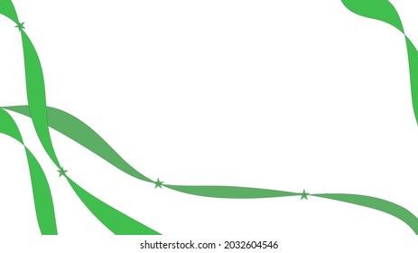 White abstract background with green stripe for presentation background ,wallpaper,banner