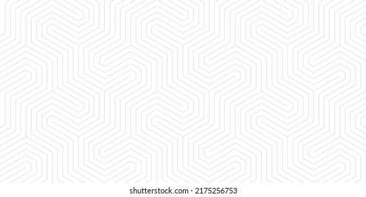 white abstract background with  hexagon pattern style and seamless concept