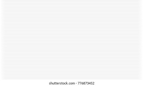 White abstract background with horizontal stripes texture. Vector pattern with grey rounded gradient lines.