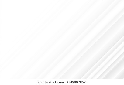 White abstract background with line pattern, banner design. Vector