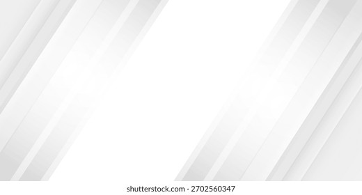 Weißer abstrakter Hintergrund mit Linienmuster, Bannerdesign. Vektorgrafik