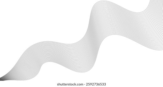 white abstract background. abstract background with lines. black geometric shapes. dynamic shape composition with very fine lines.
