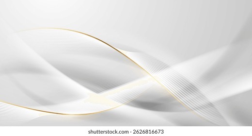 White abstract background with luxury vector illustration.
