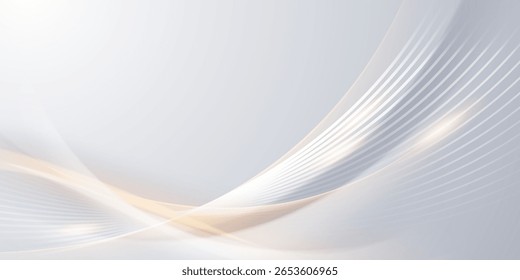 Fondo abstracto blanco con Ilustración vectorial de lujo.
