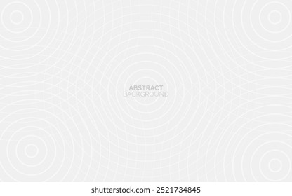 White abstract background. Modern circle lines pattern. Futuristic concept. Minimal geometric design