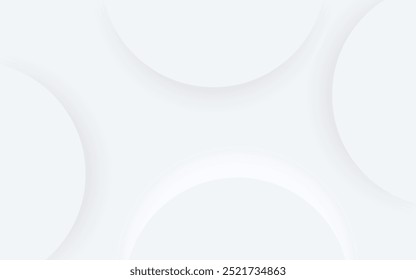 White abstract background. Modern circle lines pattern. Futuristic concept. Minimal geometric design
