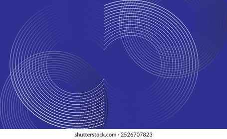 Fondo abstracto blanco. Diseño moderno de patrón de líneas circulares