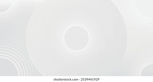 Fundo abstrato branco. Moderno padrão de linhas de círculo. Conceito futurista. Design geométrico mínimo. vetores eps 10