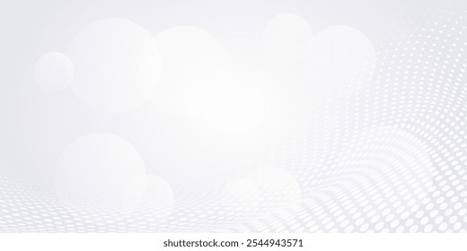 Fondo abstracto blanco. Patrón moderno de líneas circulares. Fondo blanco abstracto geométrico mínimo con forma de círculo y línea. Diseño geométrico mínimo. Ilustración vectorial
