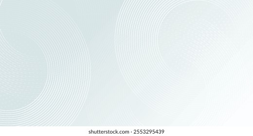Fondo abstracto blanco. Patrón moderno de líneas circulares. Concepto futurista
