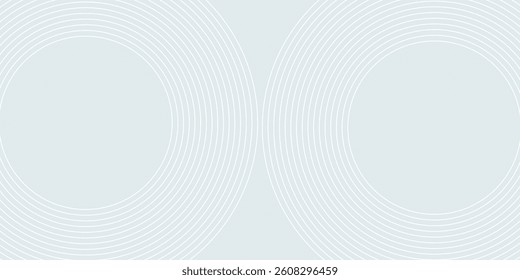 White abstract background. Modern circle lines pattern. Futuristic concept. Minimal geometric design. modern. eps10