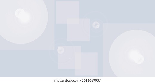 White abstract background. Modern circle lines pattern. Minimal geometric abstract white background with circle shape and line. Minimal geometric design. Vector illustration