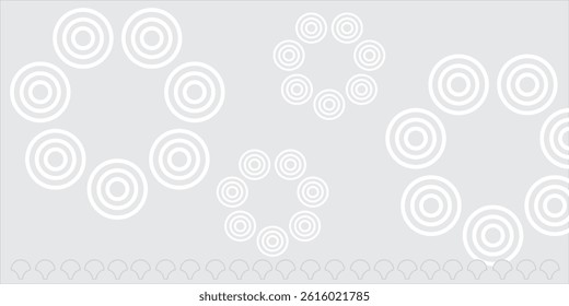 White abstract background. Modern circle lines pattern. Futuristic concept. Minimal geometric texture design.