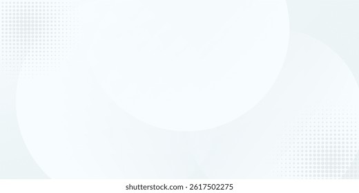 White abstract background. Modern circle lines pattern. Futuristic concept. Minimal geometric design.