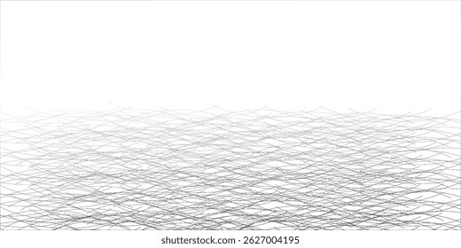 Fondo abstracto blanco. Patrón moderno de líneas circulares. Concepto futurista. Diseño geométrico mínimo.