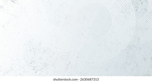 Fondo abstracto blanco. Patrón moderno de líneas circulares. Concepto futurista. Diseño geométrico mínimo. Ilustración vectorial moderna eps 10