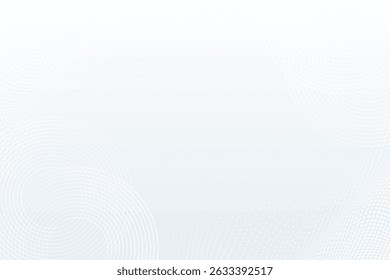 Fondo abstracto blanco. Patrón moderno de líneas circulares. Concepto futurista. Diseño geométrico mínimo.